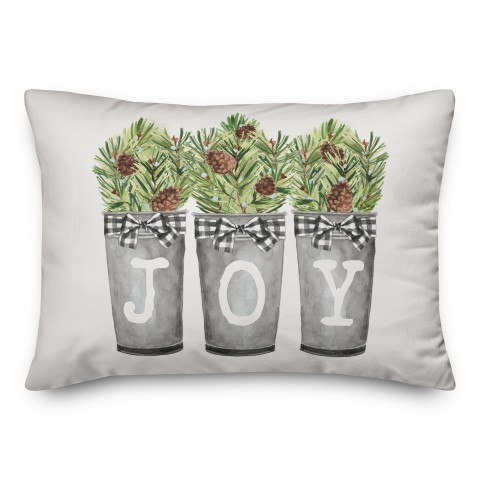 Joy Pinecones 14x20 Spun Poly Pillow