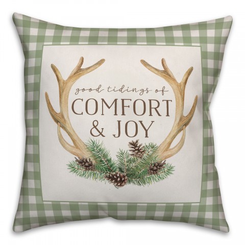 Comfort & Joy 18x18 Spun Poly Pillow