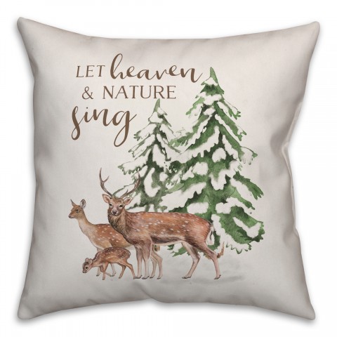 Let The Heavens Sing 18x18 Spun Poly Pillow