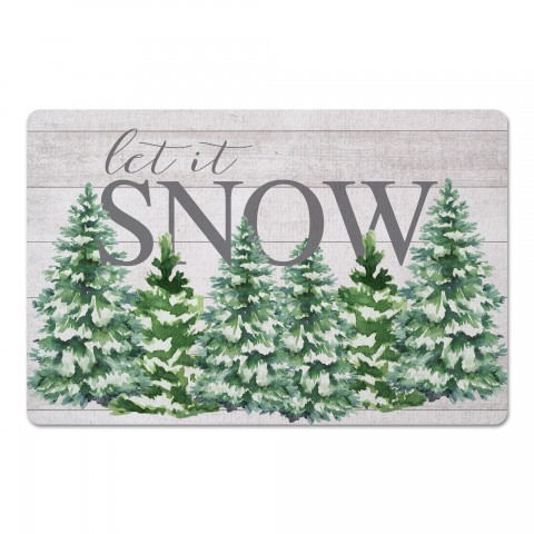 Let It Snow 27x18 Floor Mat