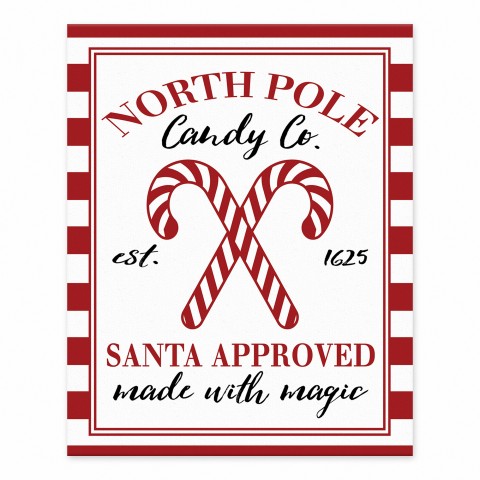 Candy Cane Co 8x10 Tabletop Canvas