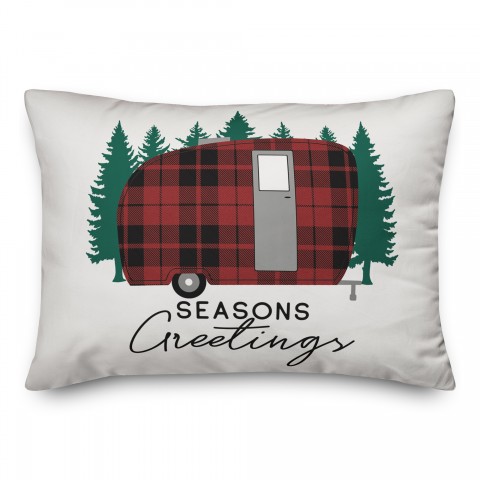 Seasons Greetings Camper Pillow