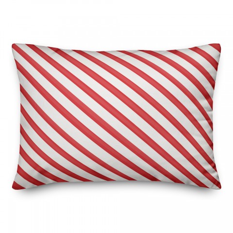 Candy Cane Stripes Pillow