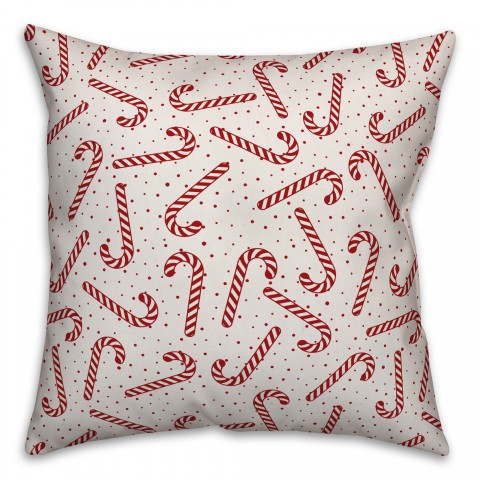 Candy Cane Pattern Pillow