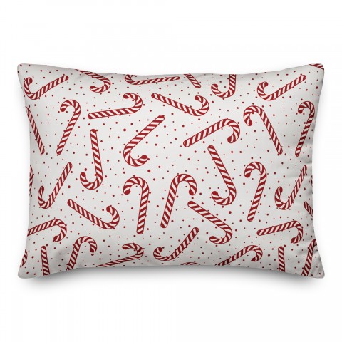 Candy Cane Pattern Pillow