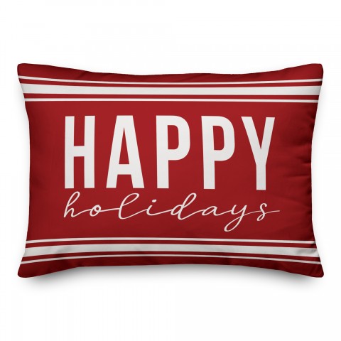 Happy Holidays Pillow