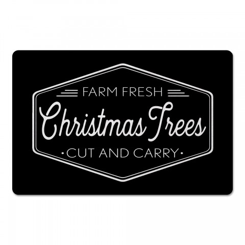 Farm Fresh Christmas Trees 27x18 Floor Mat
