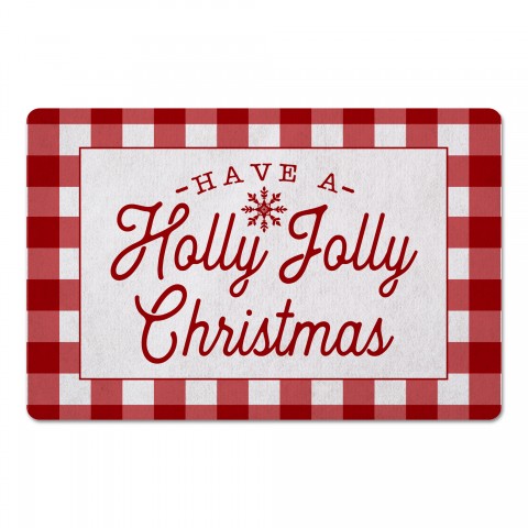 Have a Holly Jolly Christmas 27x18 Floor Mat