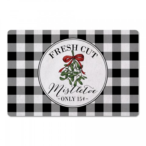 Fresh Cut Mistletoe 27x18 Floor Mat