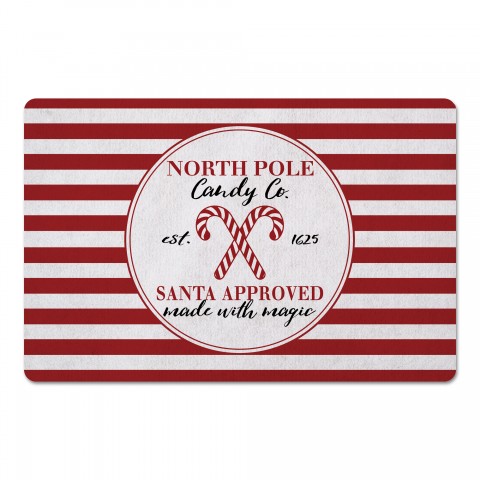North Pole Candy Co 27x18 Floor Mat