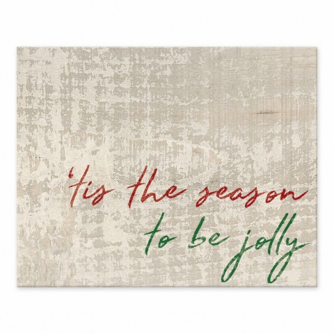 Tis the season to be jolly 8x10 Tabletop Canvas