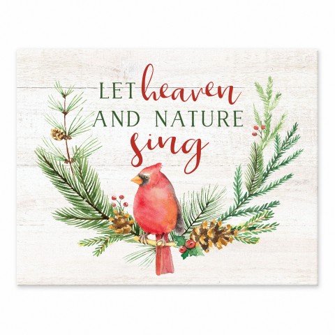 Let heaven and nature sing 11x14 Tabletop Canvas