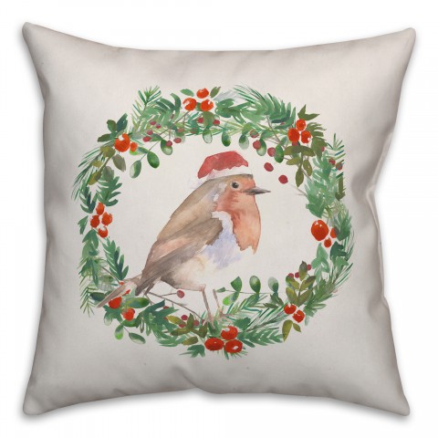 Winter Robin Pillow