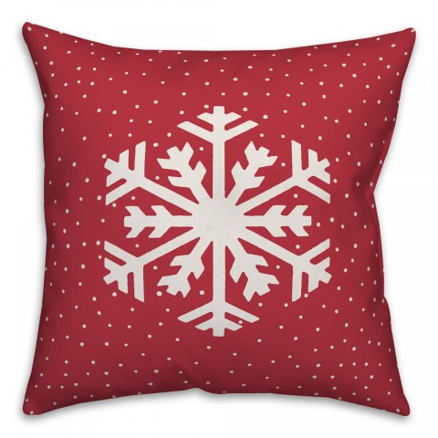 Simple Snowflake Pillow