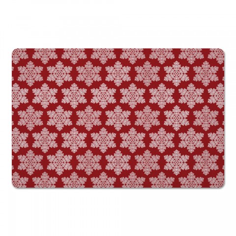 Snowflake Pattern 27x18 Floor Mat