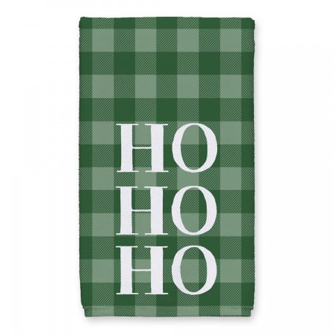 Ho Ho Ho plaid 16x25 Towel