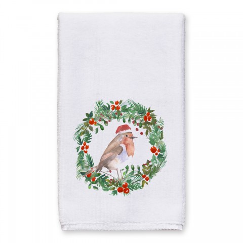 Christmas Robin 16x25 Towel