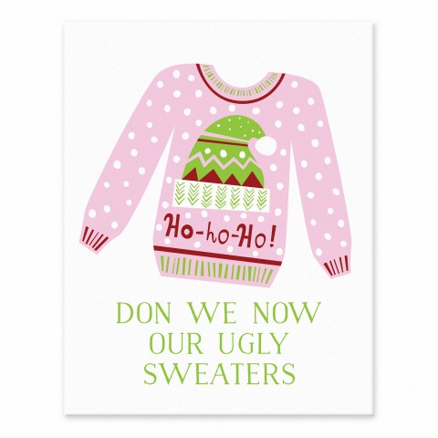 Ugly Sweaters 11x14 Tabletop Canvas