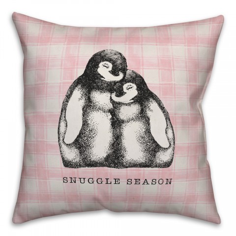 Snuggly Penguins Pillow