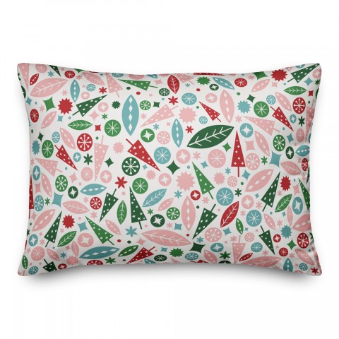 Colorful Christmas Pattern Pillow