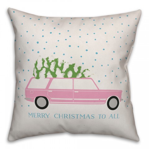 Christmas Station Wagon Pillow
