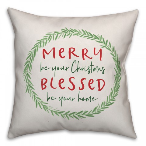 Merry Blessed Pillow
