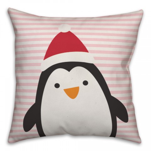 Penguin with stripes Pillow
