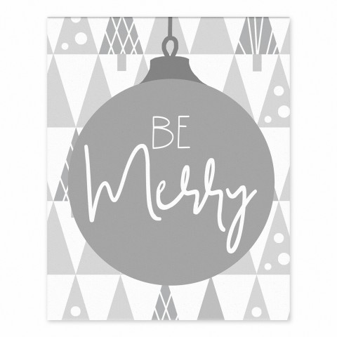 Be Merry 8x10 Tabletop Canvas