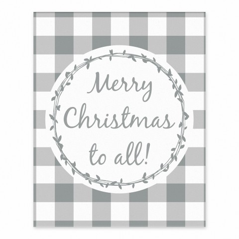 Merry Christmas to all 8x10 Tabletop Canvas