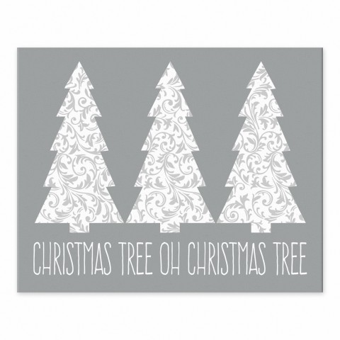 Christmas Tree Oh Christmas Tree 8x10 Tabletop Canvas