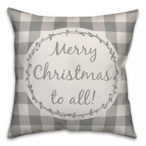 Merry Christmas To All Pillow