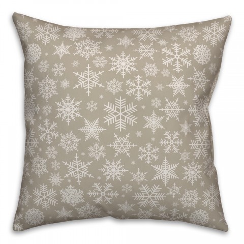 Snowflake Pattern Pillow
