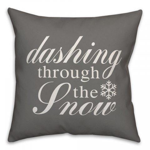 Dashing Through The Snow Pillow