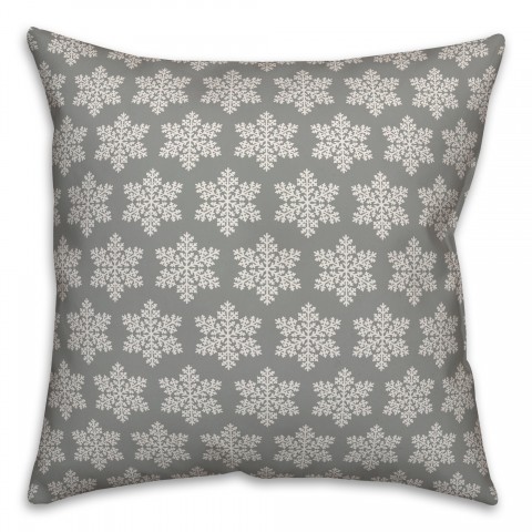 Snowflake Pattern Pillow