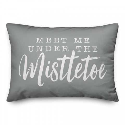 Meet Me Underneath The Mistletoe Pillow
