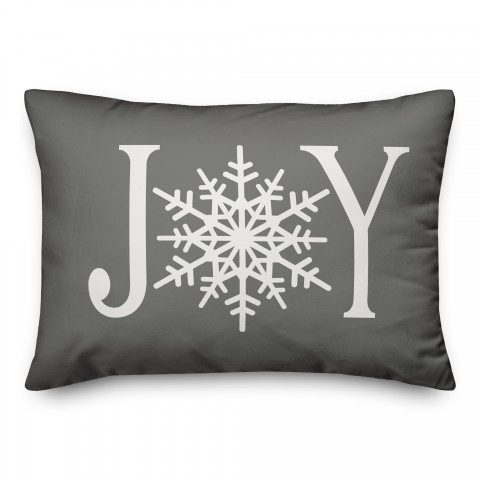 Joy Snowflake Pillow