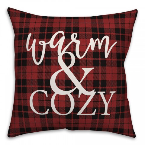 Plaid Warm & Cozy Pillow