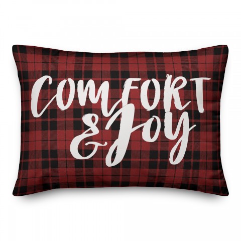 Plaid Comfort & Joy Pillow