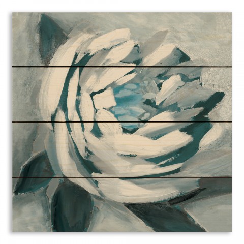 Painted Blue Flower 14x14 Pallet Wood Art
