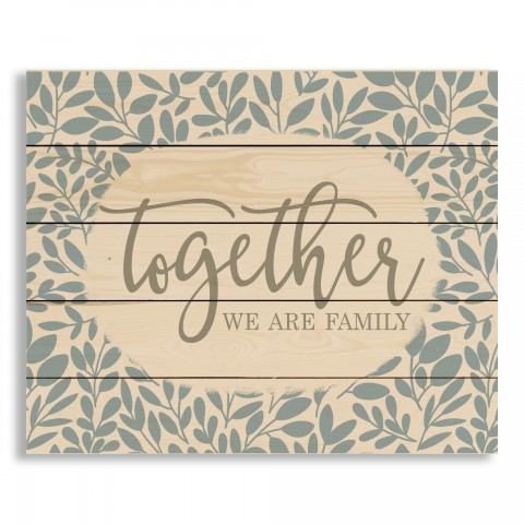 Together We Are Family Pallet 22x18 Pallet Wood Art