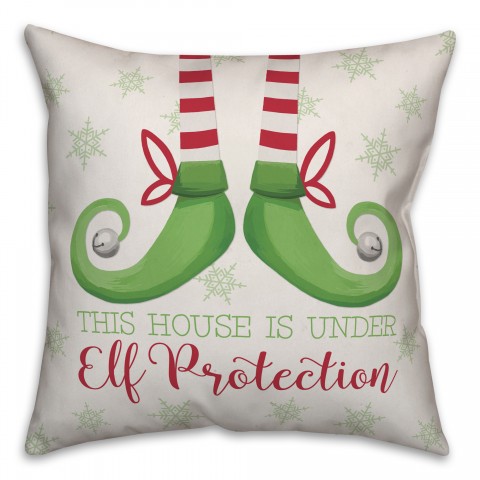 This House Is Under Elf Protection Pillow