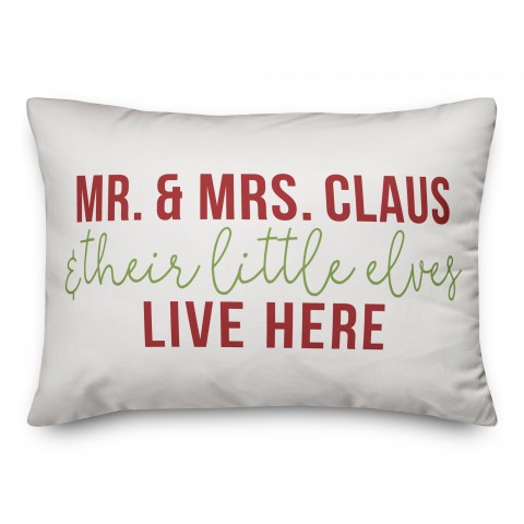 Mr & Mrs Claus Pillow