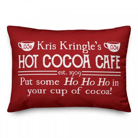 Kris Kringles Hot Cocoa Café Pillow