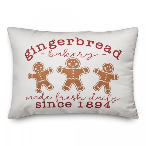 Gingerbread Bakery Pillow