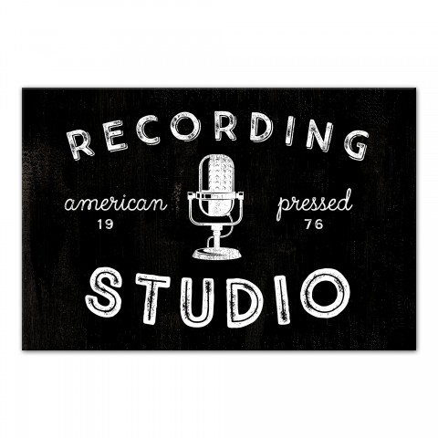 Recording Studio 16x24 Canvas Wall Art
