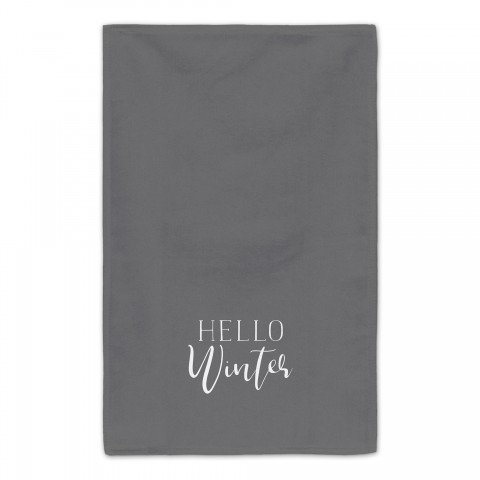 Hello Winter 16x25 Towel