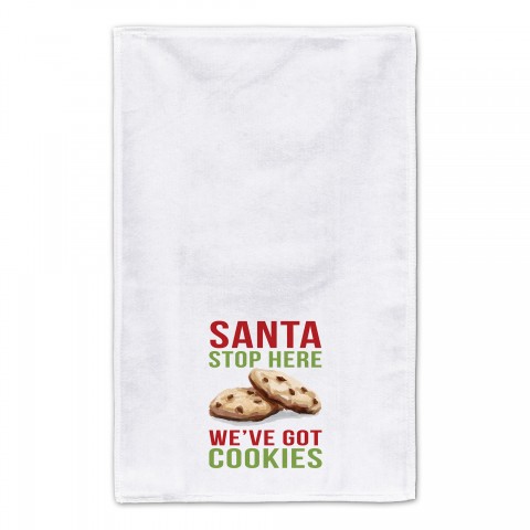 Santa, We've Got Cookies 16x25 Towel