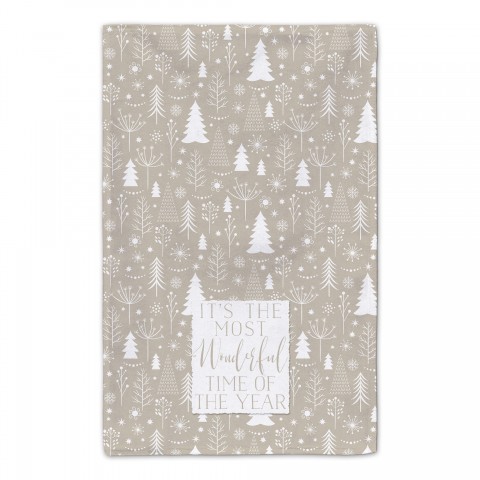 Most Wonderful Time - Tan 16x25 Towel