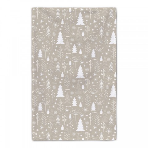 Winter Pattern - Tan 16x25 Towel