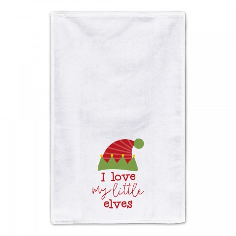 I Love my Little Elves 16x25 Towel